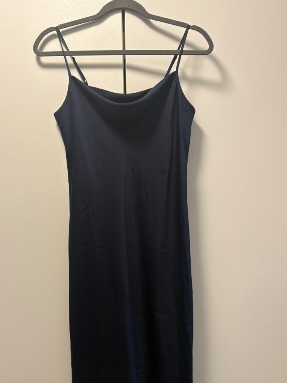 Navy slip dress